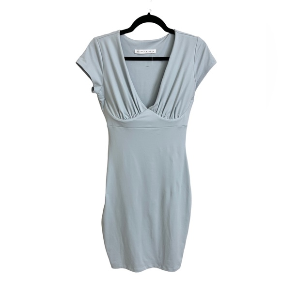 Susana Monaco V Neck Dress in Light Blue new without tags Size Small - Picture 7 of 7